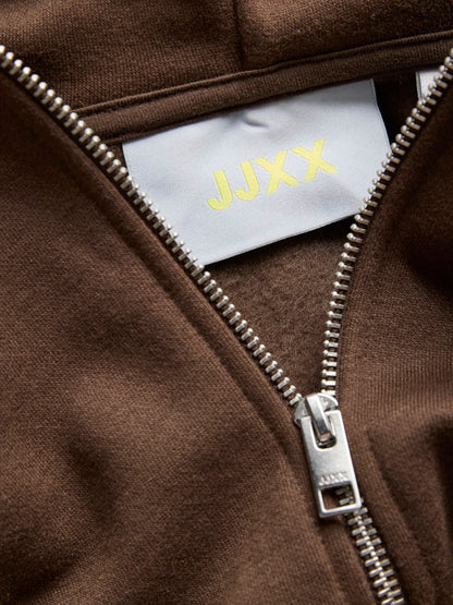 Felpa zip cappuccio