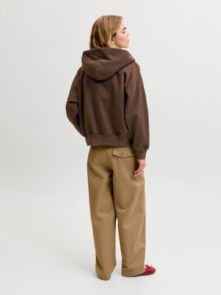 Felpa zip cappuccio