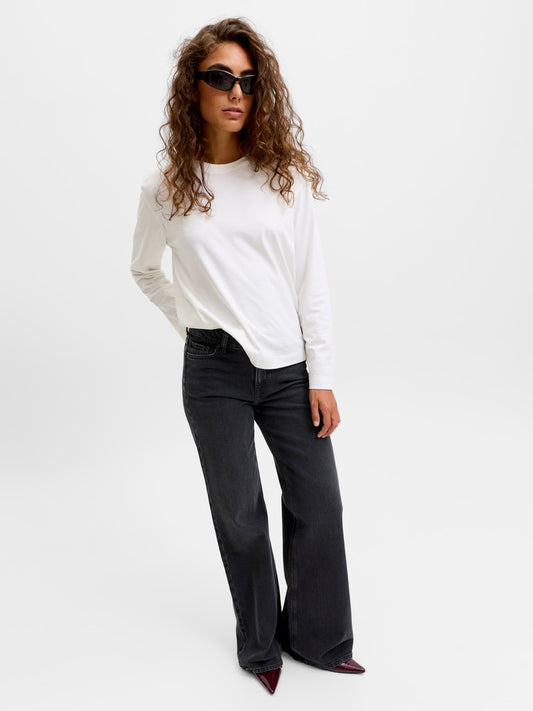 Jeans flared denim color