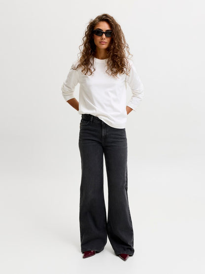 Jeans flared denim color