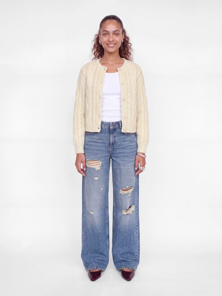 Cardigan coreana trecce