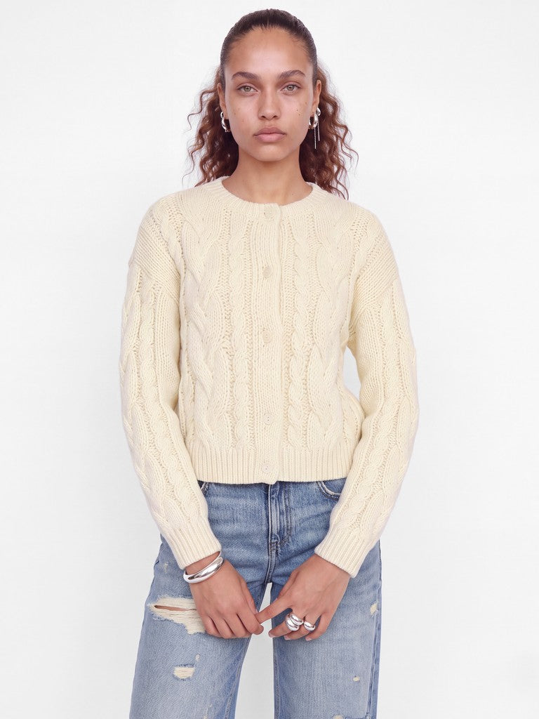 Cardigan coreana trecce