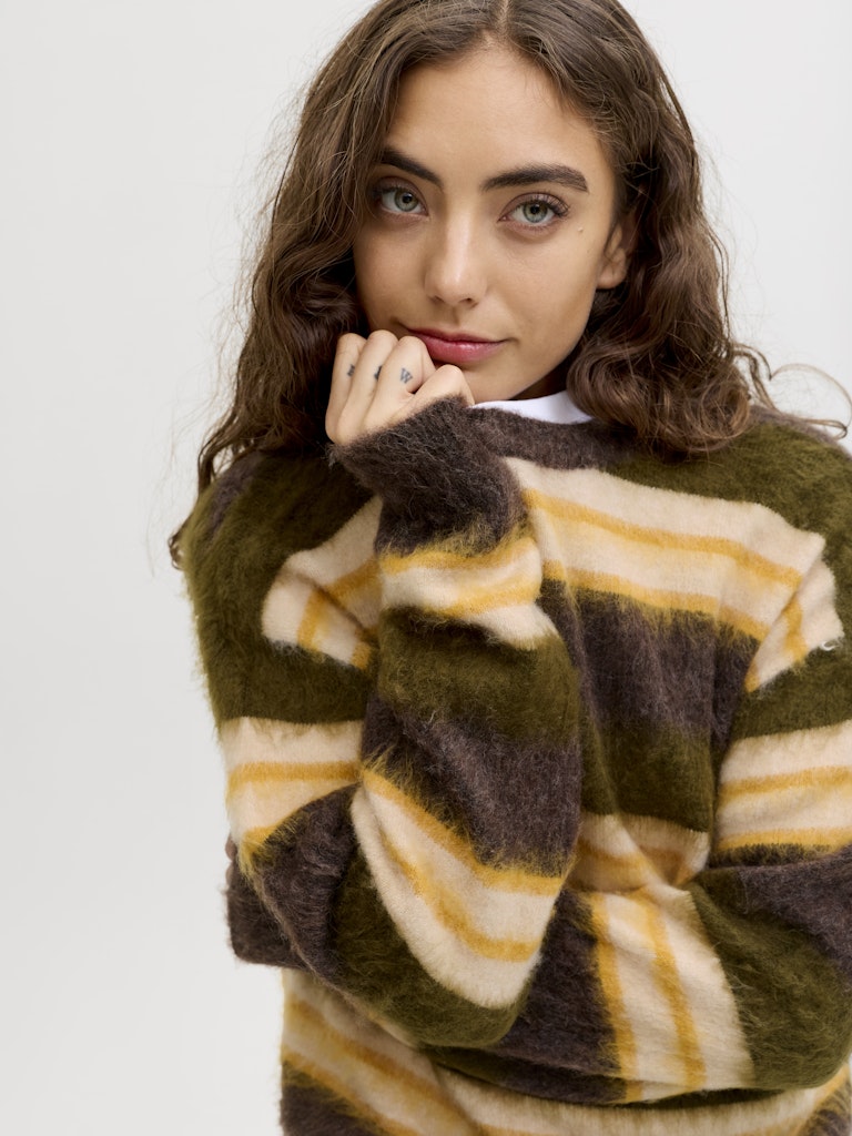 Maglia girocollo righe