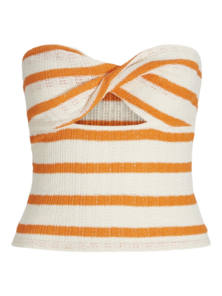 Top rigato a fascia