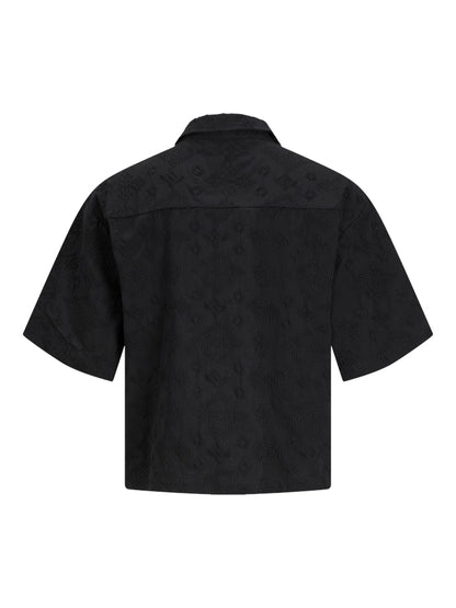 Camicia ricamata maniche corte