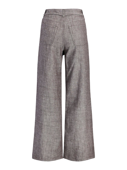 Pantaloni wide cintura