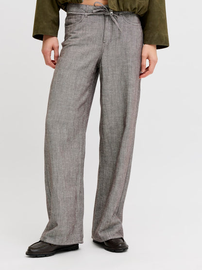 Pantaloni wide cintura