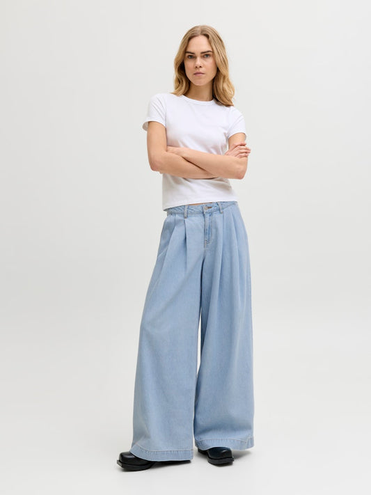 Jeans wide pinces