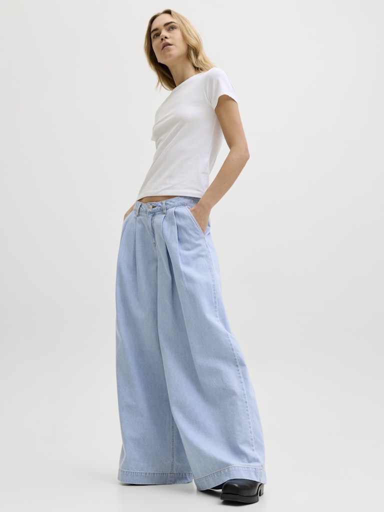Jeans wide pinces