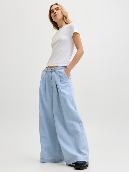 Jeans wide pinces