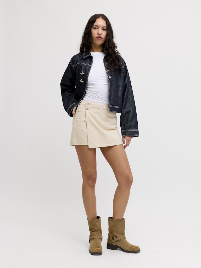 Gonna denim color portafoglio