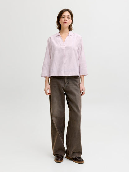 Camicia chiusa collo vela