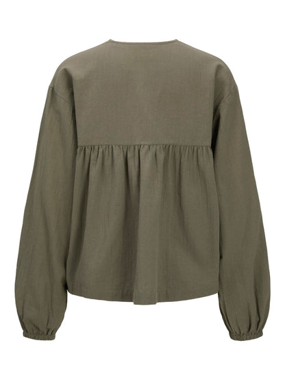 Camicia scollo V laccetti