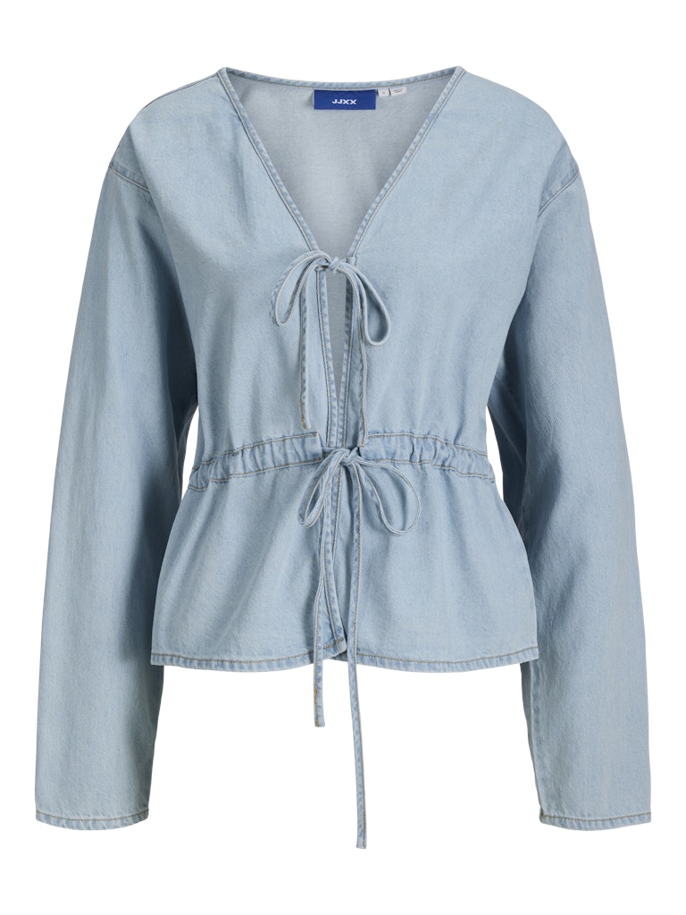 Camicia denim laccetti