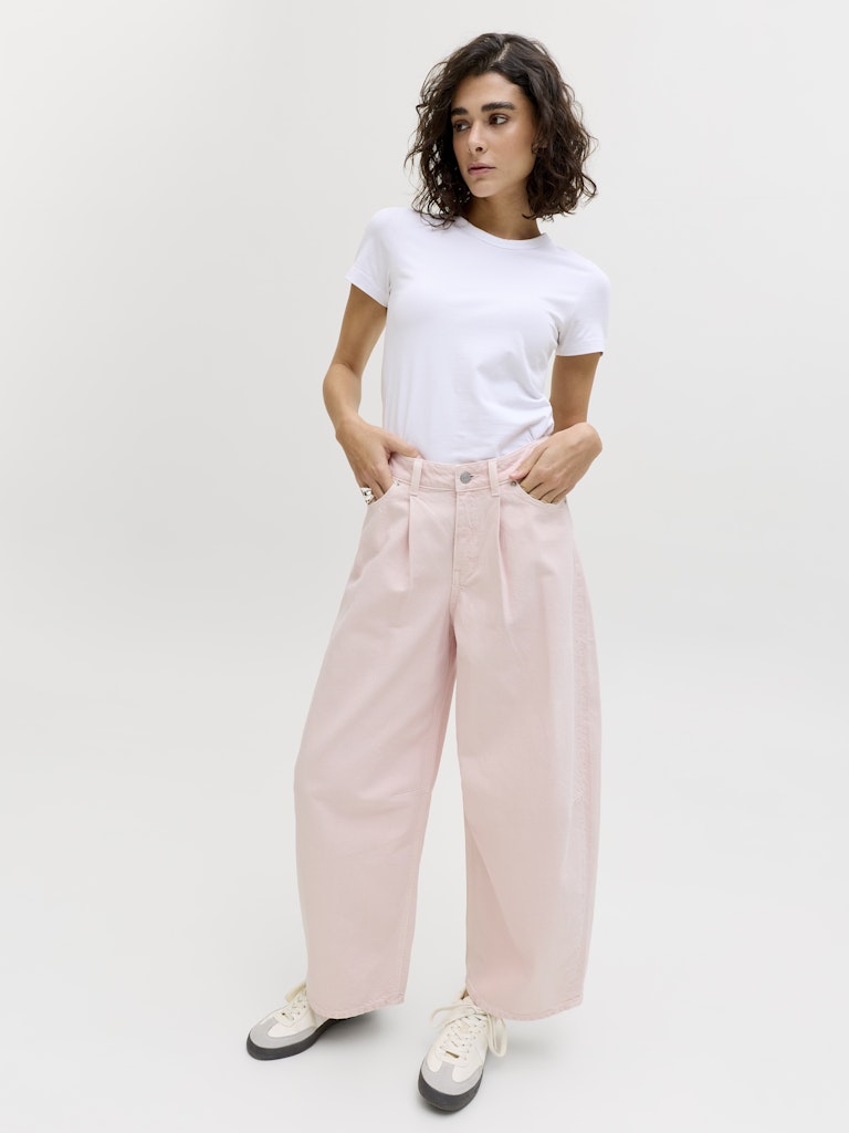 Jeans denim color crop