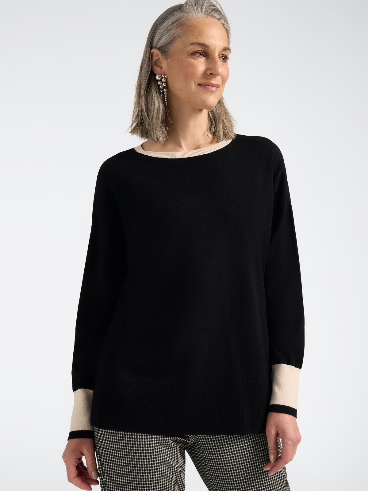Maglia girocollo viscosa comfort