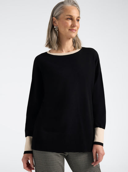 Maglia girocollo viscosa comfort