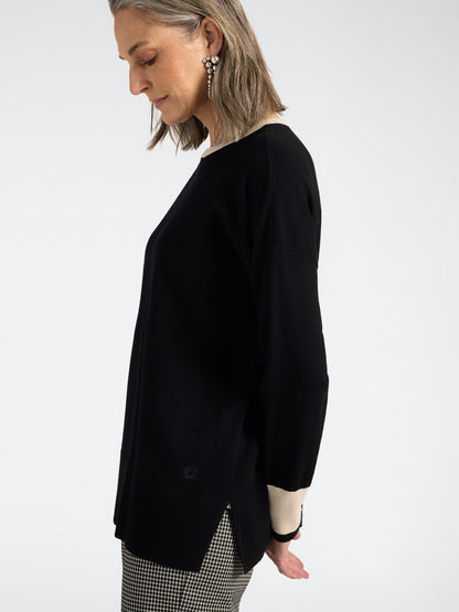 Maglia girocollo viscosa comfort
