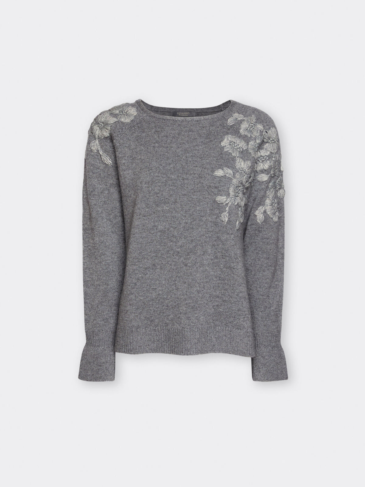 Maglia fiori ricamati