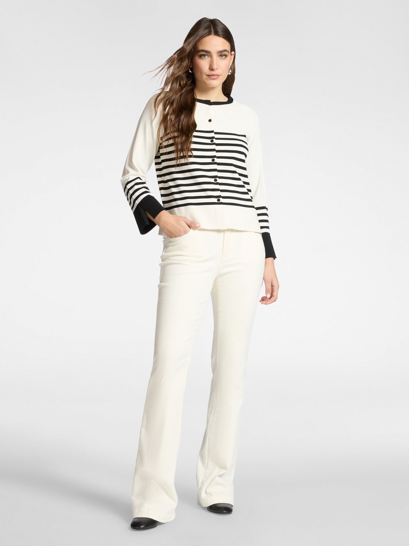 Cardigan righe