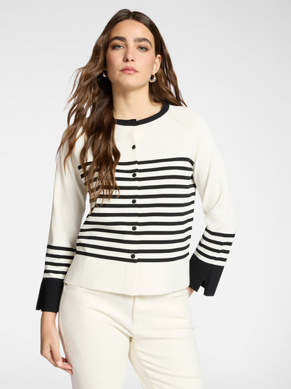 Cardigan righe