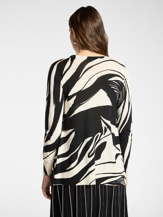 Maglia stampa bicolore