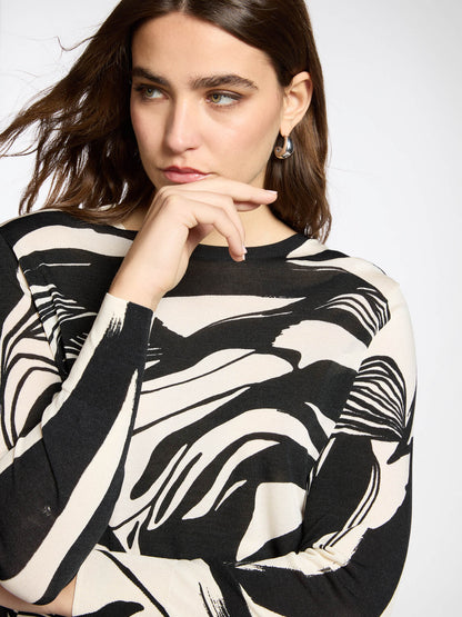 Maglia stampa bicolore