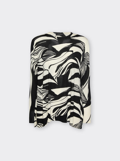 Maglia stampa bicolore