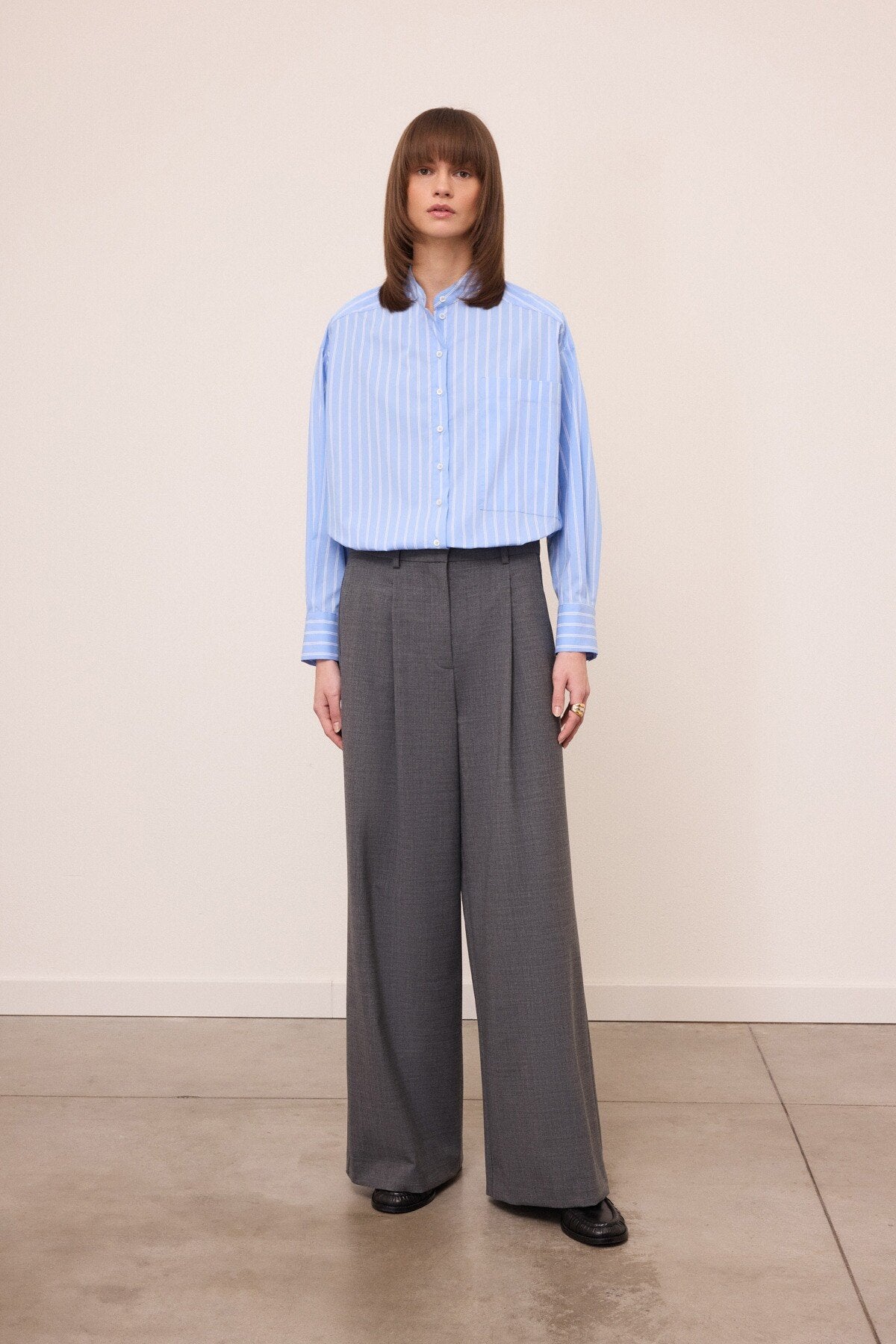 Camicia coreana righe