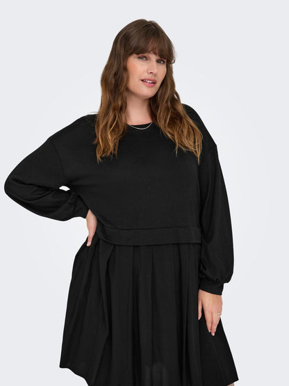 Abito maglia/tessuto