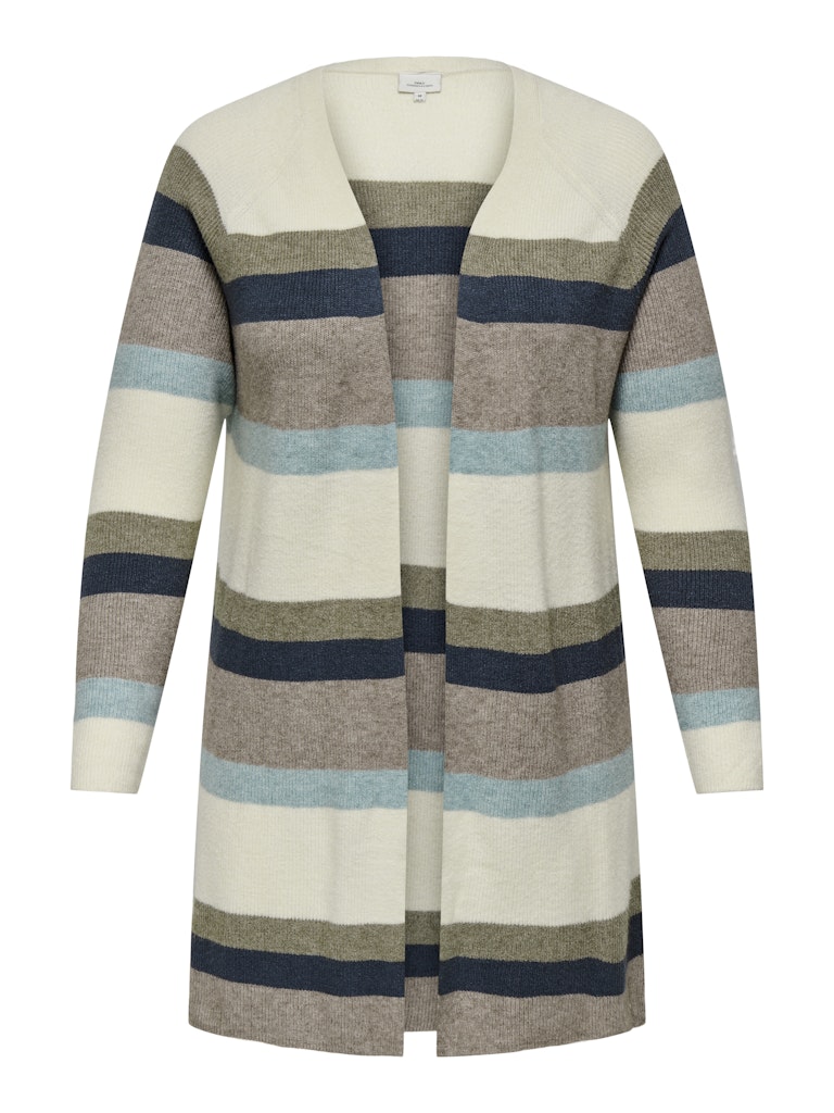 Cardigan lungo righe