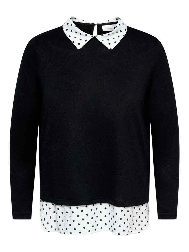 Maglia finta camicia