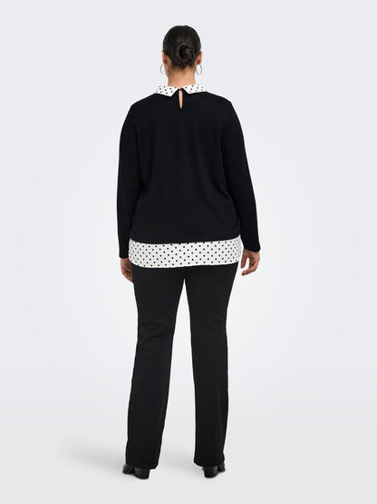 Maglia finta camicia