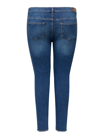 Jeans stretch sfrangiato