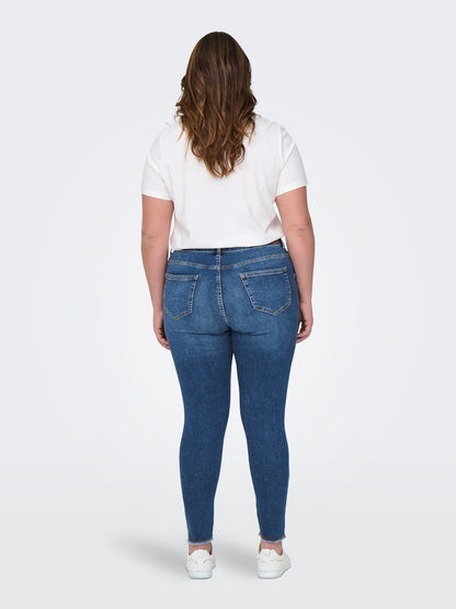 Jeans stretch sfrangiato