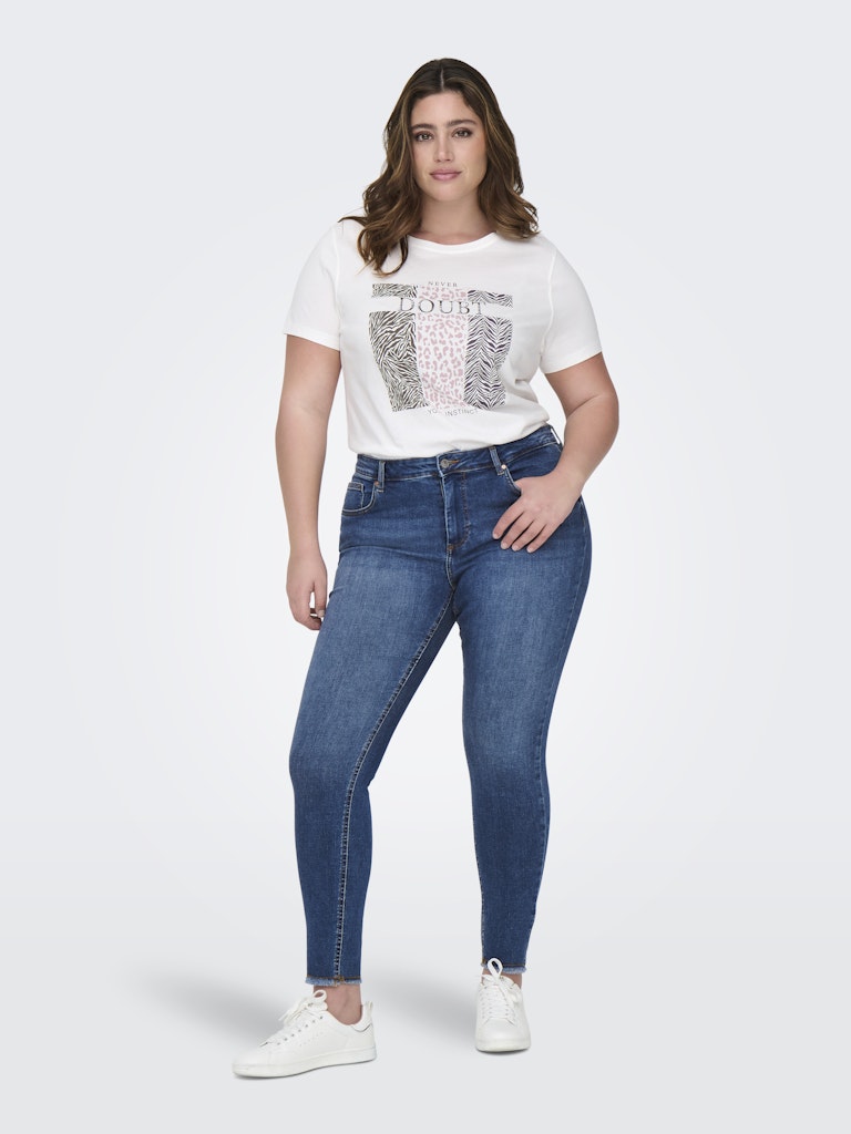 Jeans stretch sfrangiato