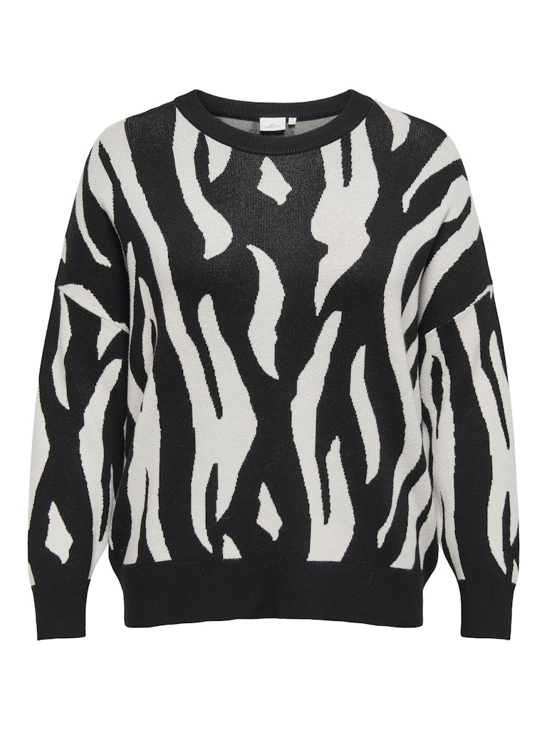 Maglia animalier girocollo