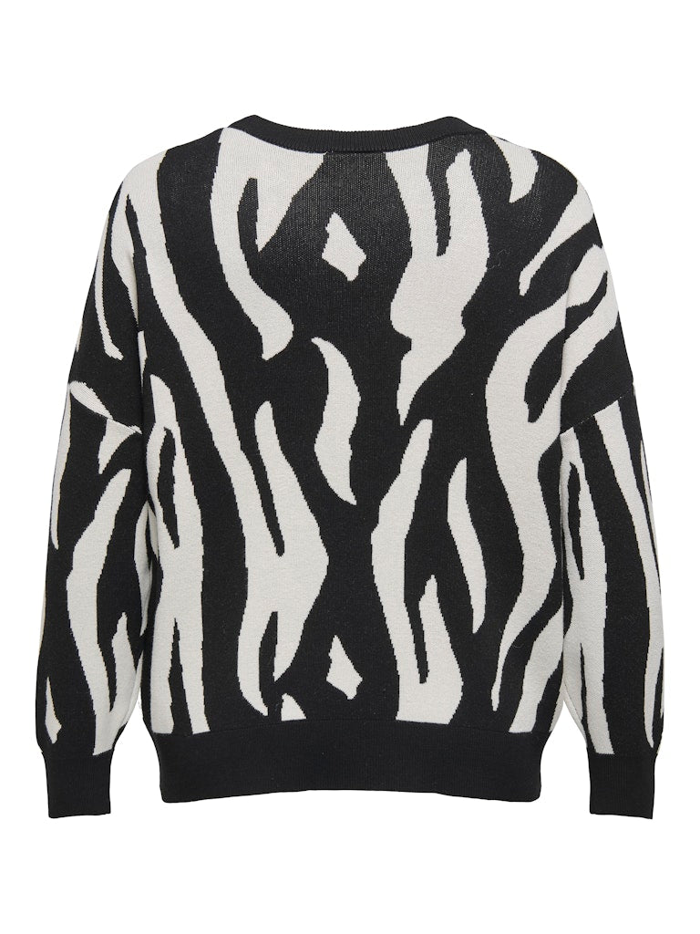 Maglia animalier girocollo