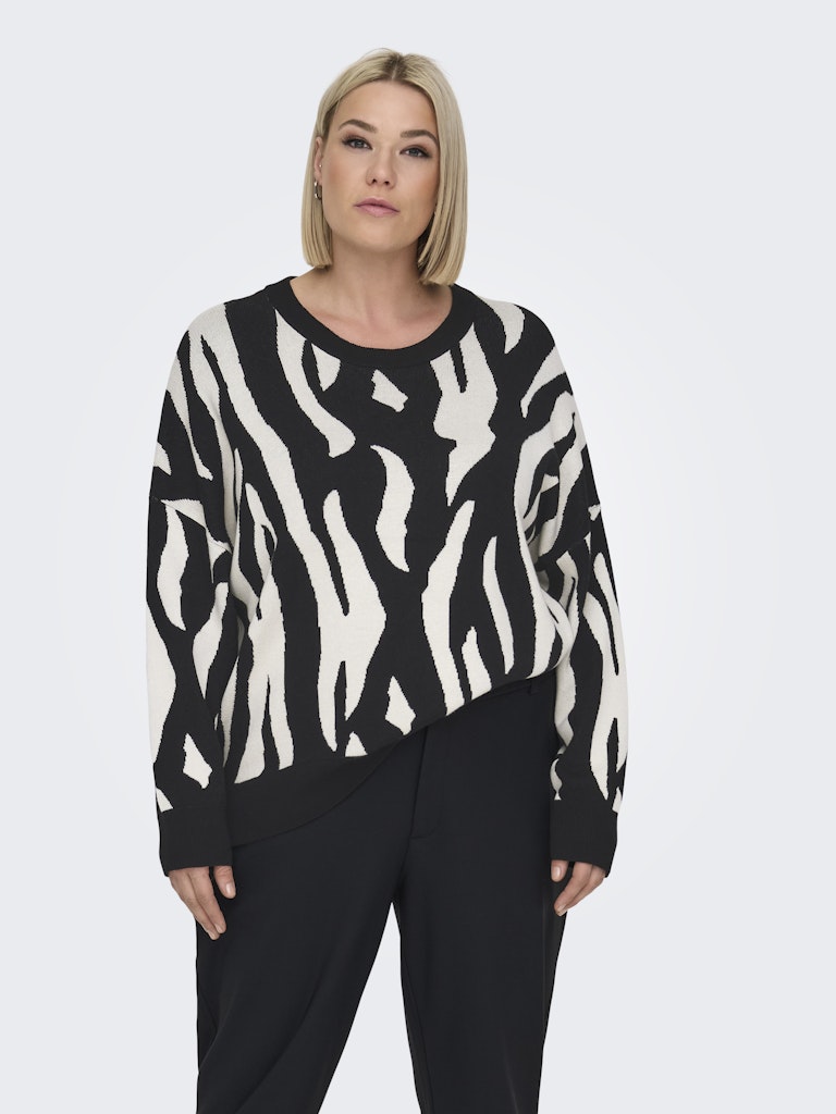 Maglia animalier girocollo