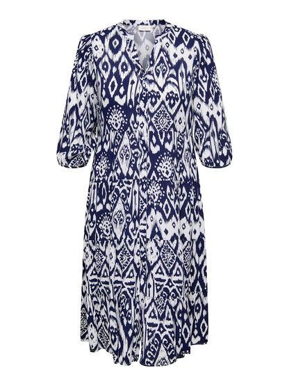 Abito fantasia maniche 3/4