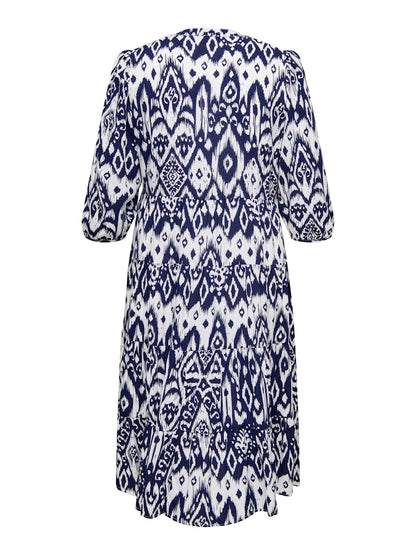 Abito fantasia maniche 3/4