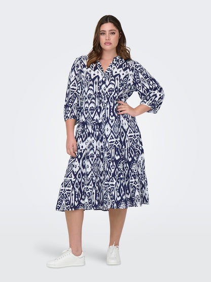 Abito fantasia maniche 3/4