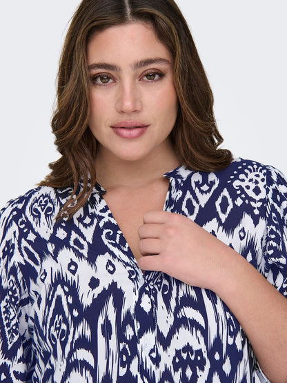 Abito fantasia maniche 3/4