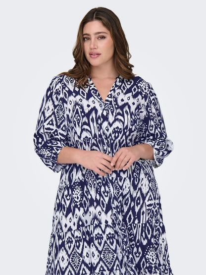 Abito fantasia maniche 3/4