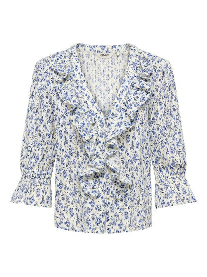 Camicia maniche 3/4 jabot
