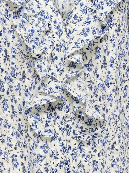Camicia maniche 3/4 jabot