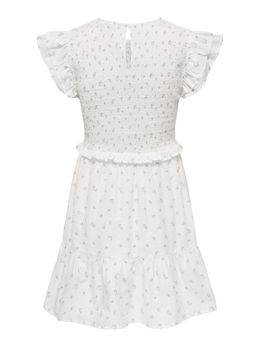 Abito girocollo top punto smock