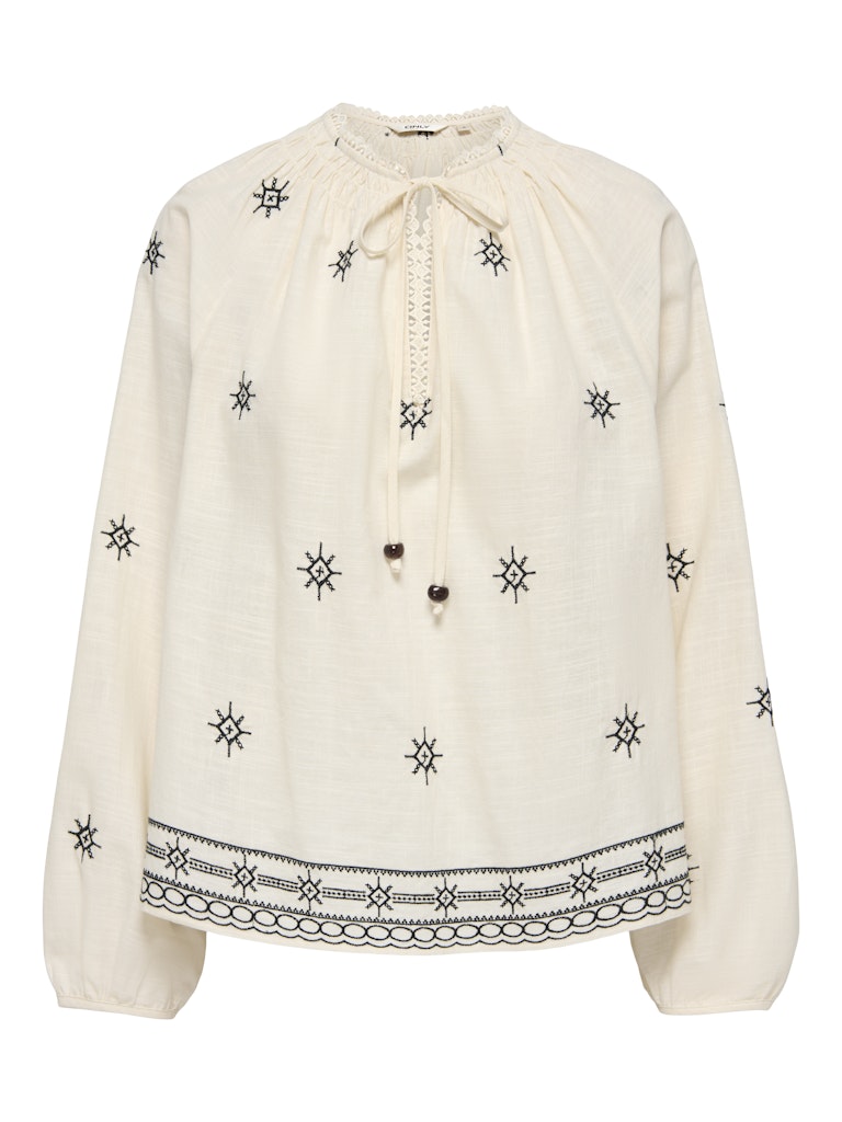 Camicia laccio collo ricami