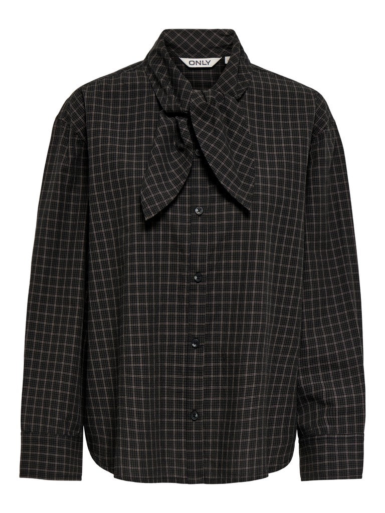 Camicia check fiocco