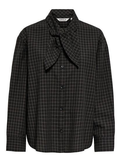Camicia check fiocco